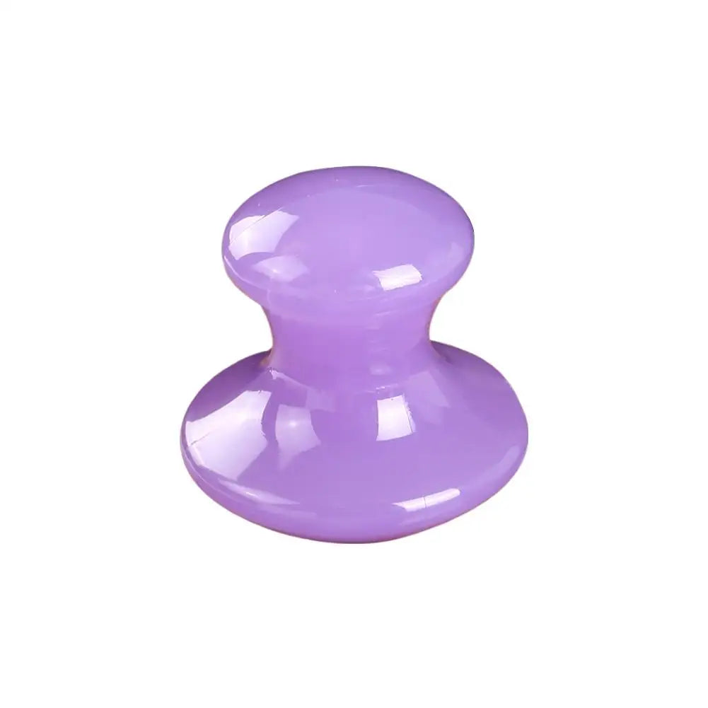 Resin Comfortable Meridian Beauty Board Massager Crystal Mushroom-shaped Facial Massage Tools Professional Face Body Care Tools Peaceful Pleasures Health and Wellness purple