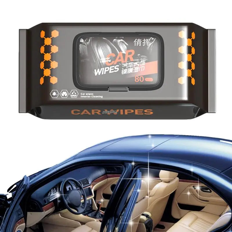 Car Interior Cleaning Wipes – Dashboard, Leather & Seat (80ct)