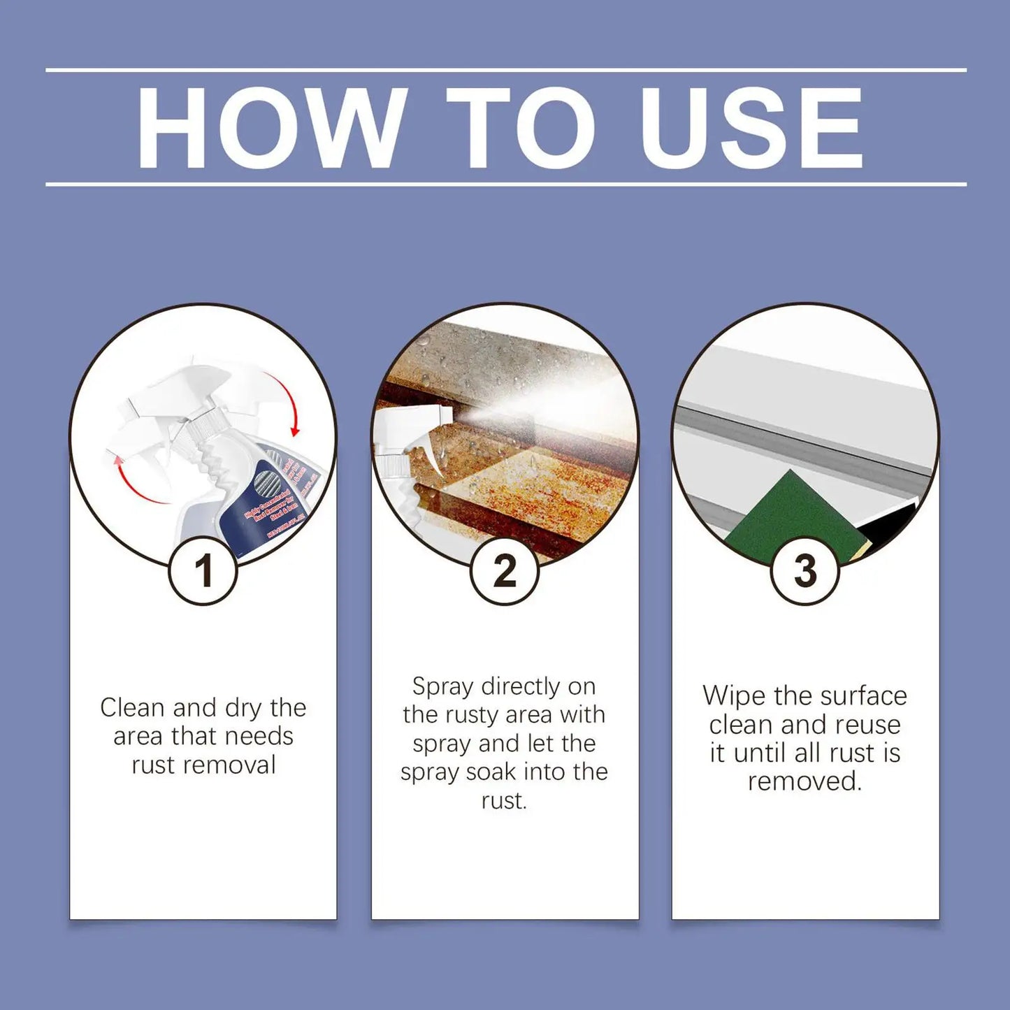 120ml Metal Rust Remover & Inhibitor Spray | Multi-Purpose