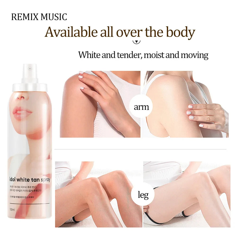 SPF50+ Brightening Body Spray & Niacinamide Sea Salt Scrub Gel