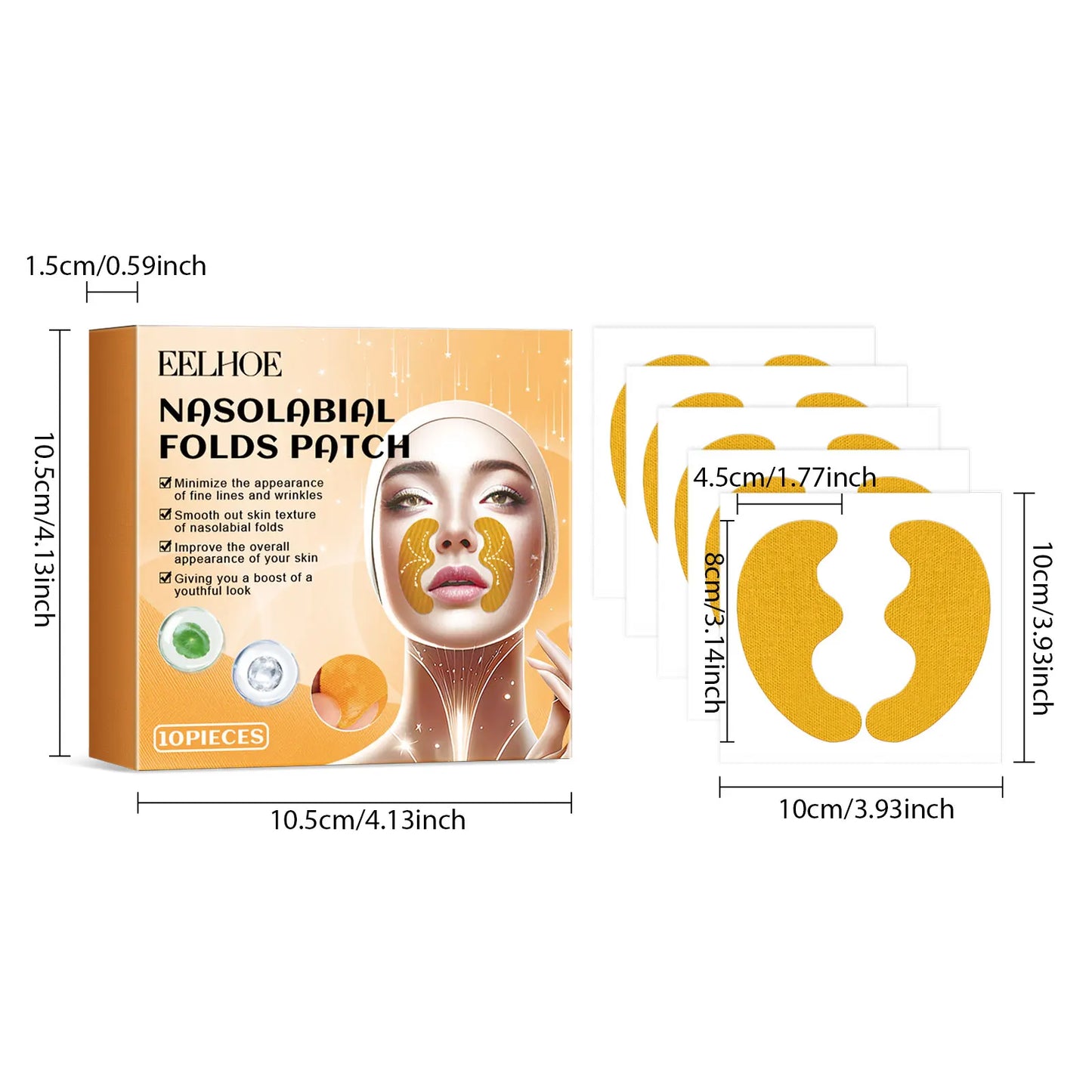 3-in-1 Anti-Wrinkle Gel Patches – Collagen & Kojic Acid