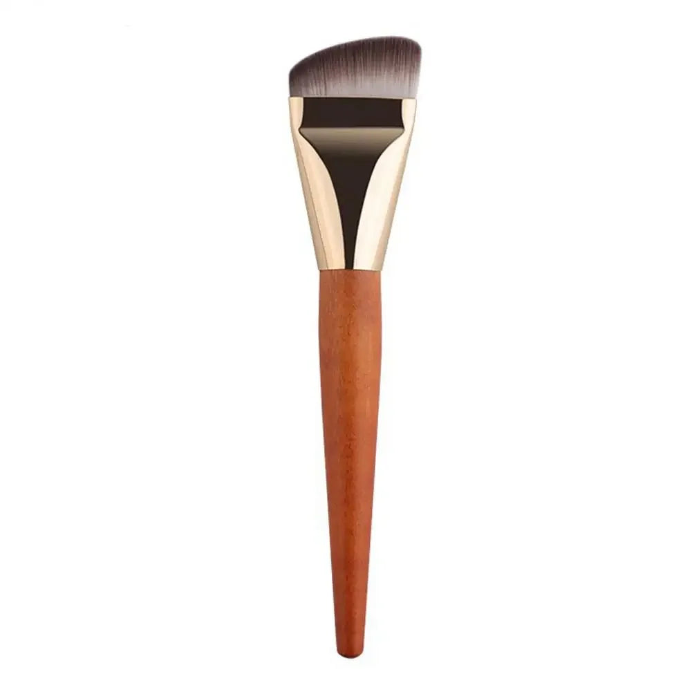Flat Foundation Brush for Liquid makeup, Ultra Thin Face Makeup Flat Brush, Angled Makeup Brush for Blending Cream, Base Brush Peaceful Pleasures Health and Wellness B