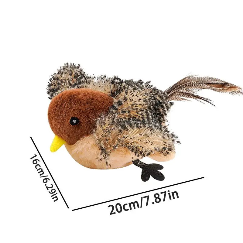 Flapping Bird Cat Toy Interactive Cat Exercise Plush Toys Flapping Bird Toy Stimulate Hunting Instincts Remote Control USB Peaceful Pleasures Health and Wellness