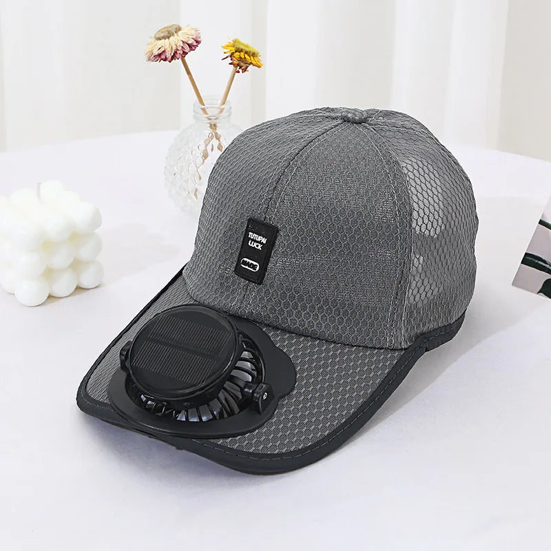 Solar Fan Hat – Cooling Baseball Cap for Hiking & Outdoor Sports
