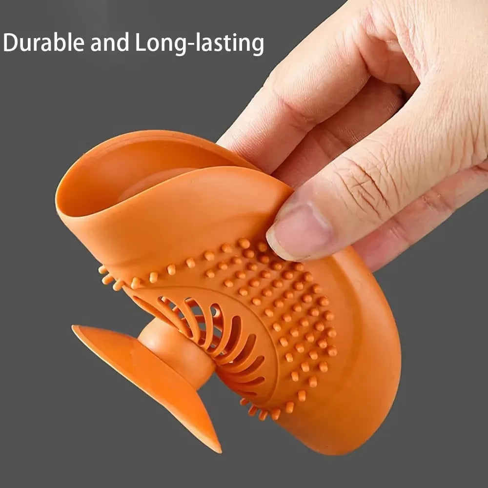 Silicone Anti-blocking Bathtub Plug Bathroom Floor Drain Shower Sink