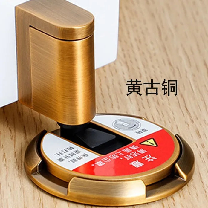 Magnetic Door Stopper – No-Drill Silent Floor Stop with Adhesive