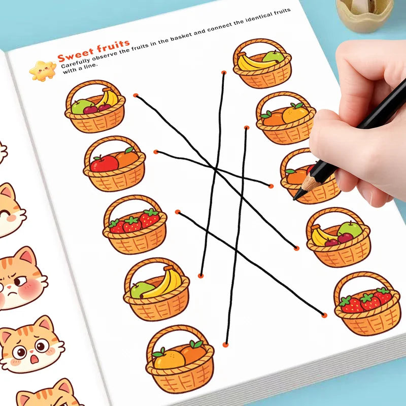 Find Same Matching Workbook 32 Pages Kids Visual Game Preschool