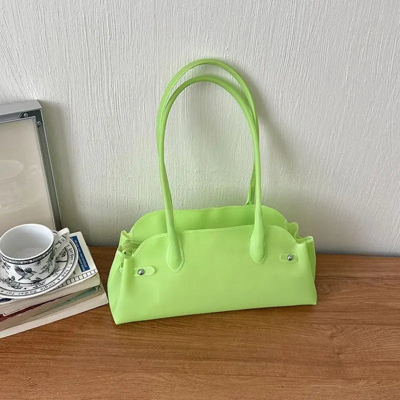 Women's Transparent PVC Bucket Tote Shoulder Handbag | JETTING
