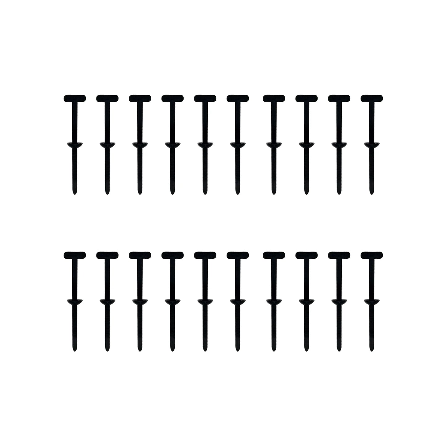 100-Pack UV-Resistant Nylon Cable Tie Buckles | Zip Tie Holders