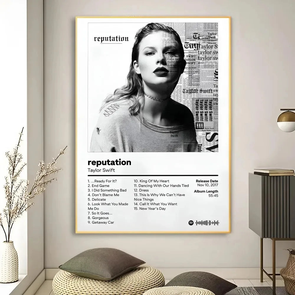 Taylor Swift Album Canvas Wall Art Poster | Evermore Speak Now