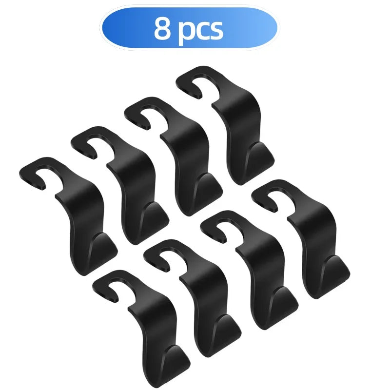 Car Headrest Hooks – Back Seat Organizer Hanger 2/4/8 Pcs