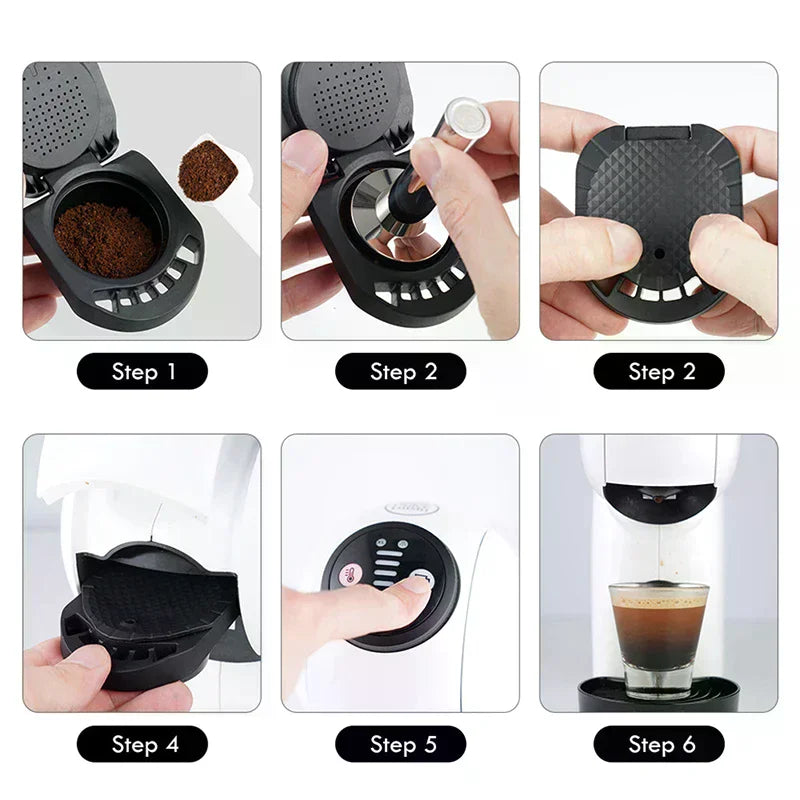 1pc Reusable Capsule Adapter for Dolce Gusto Coffee Capsule Convert Compatible Peaceful Pleasures Health and Wellness