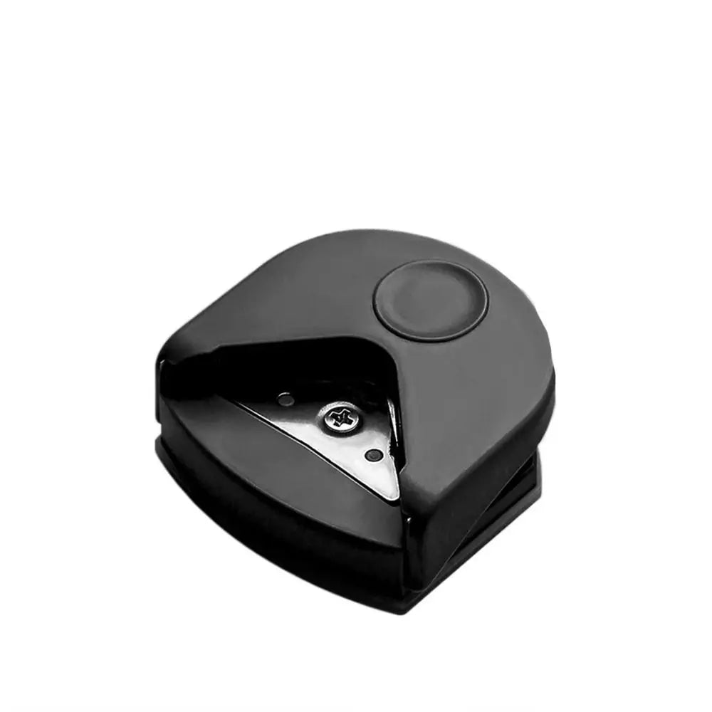 Portable Paper Trimmer R4 Corner Punch Arc-shaped Paper Cutter R4 Corner Rounder DIY Craft Metal Cutting Supplies Peaceful Pleasures Health and Wellness black