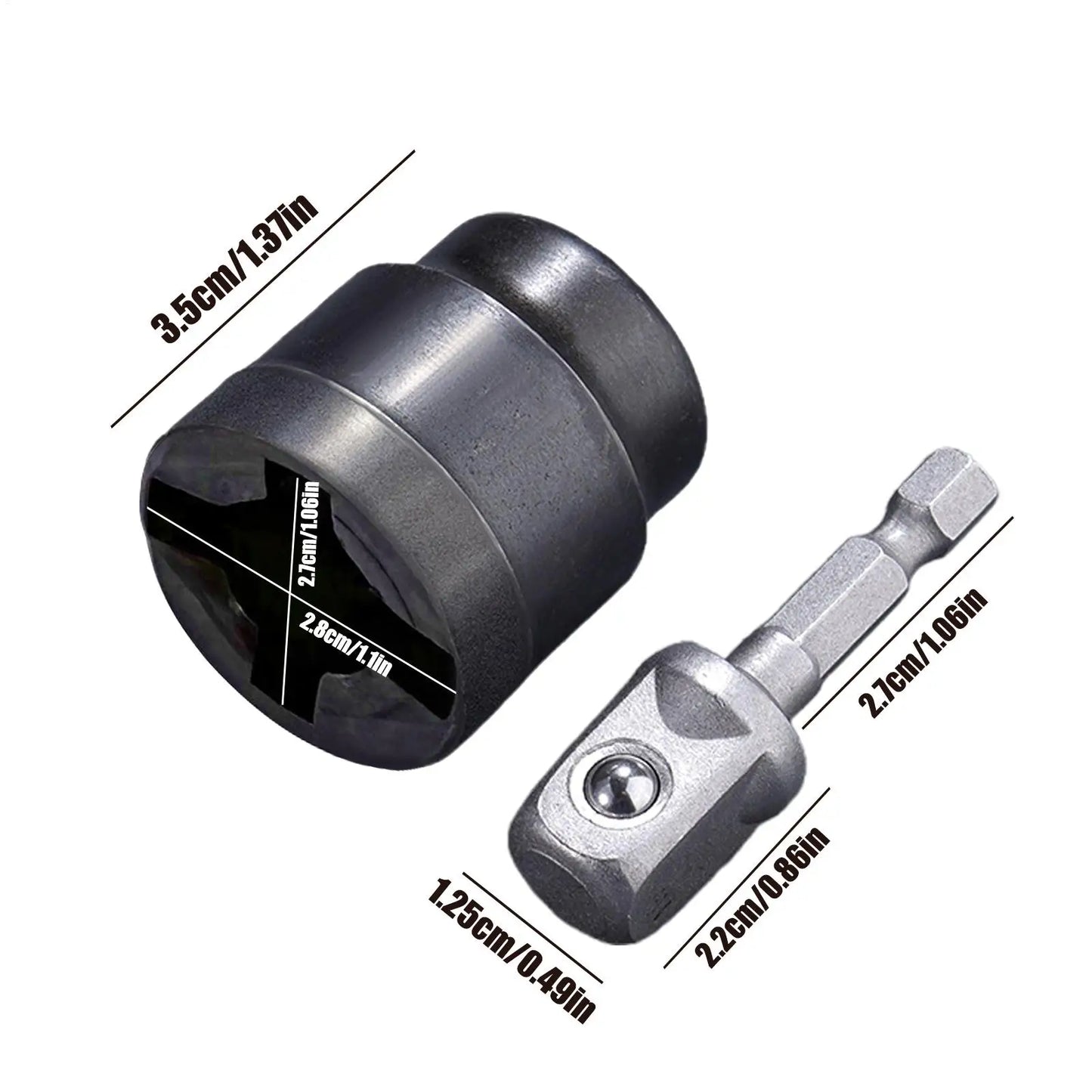 Universal Scissor Car Jack Adapter | Heavy-Duty Drill Socket