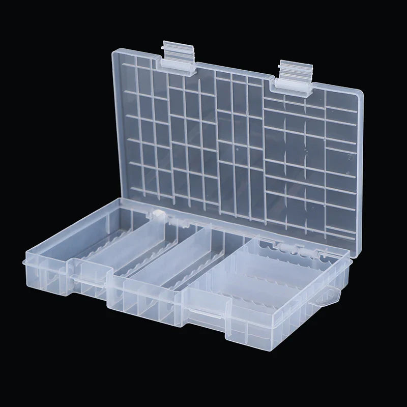 100-Slot AA & AAA Battery Storage Box | Transparent Organizer