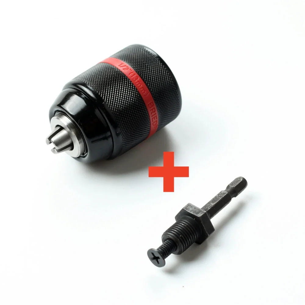 SLADE Keyless Drill Chuck 1/2-20UNF 2–13mm Self-Tightening