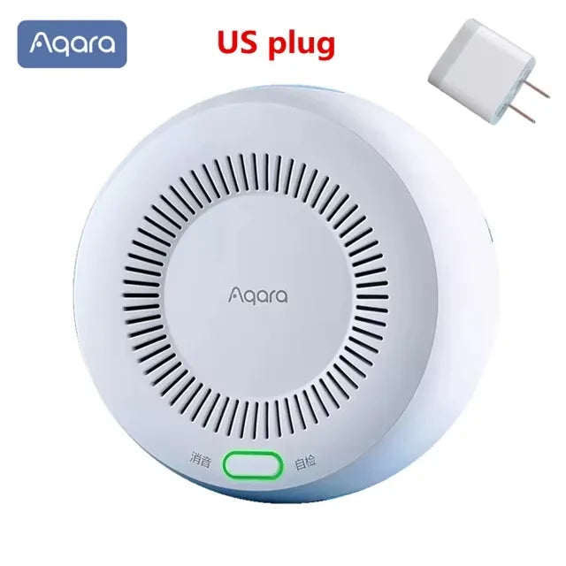 Original Aqara Smart Natural Gas Detector Zigbee Gas Leak Alarm Intelligent Linkage Smart Home Security For Xiaomi home Homekit Peaceful Pleasures Health and Wellness US plug China Mainland