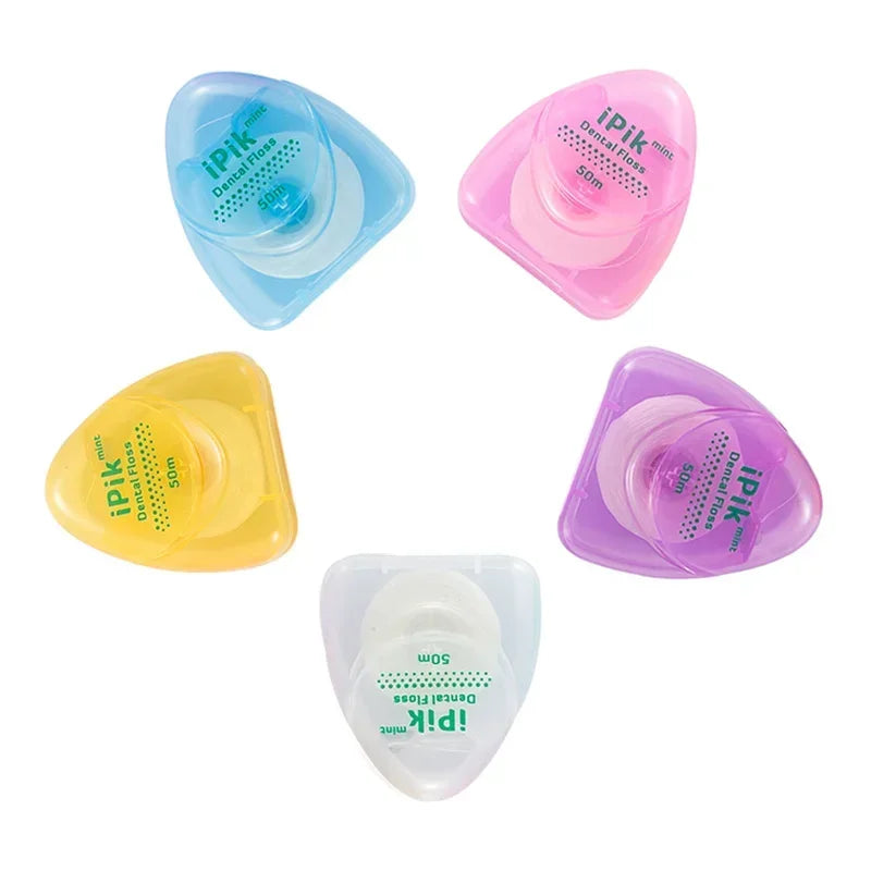 Portable 50m Tooth Cleaner Dental Floss Oral Care Hygiene Supplies With Box Peaceful Pleasures Health and Wellness