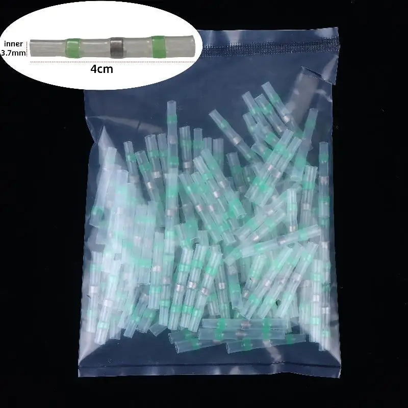 100Pcs Waterproof Solder Seal Heat Shrink Wire Connectors Kit