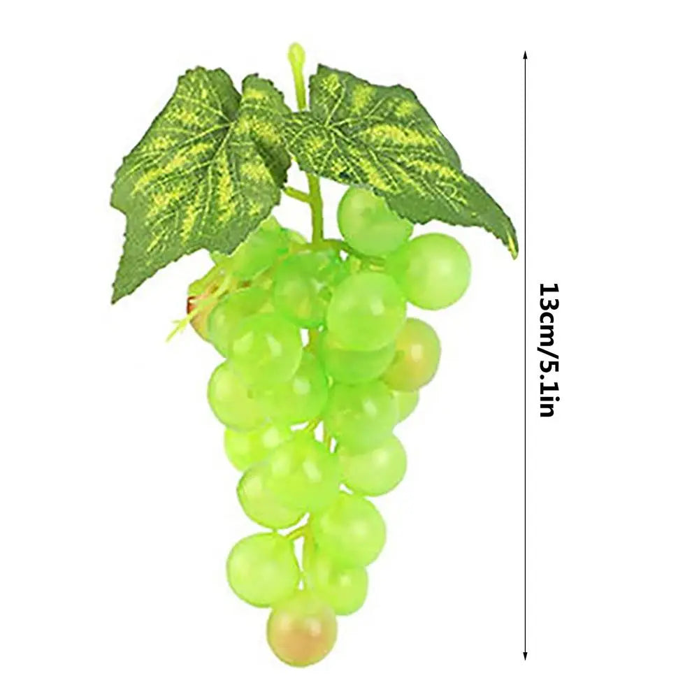 Artificial Grape Cluster Decor | Purple, Black & Green Faux Grapes