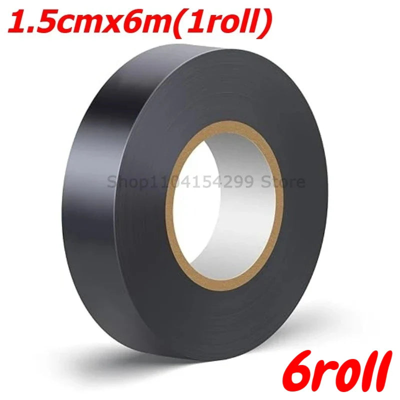 Black PVC Electrical Insulating Tape | Flame-Retardant, 600V