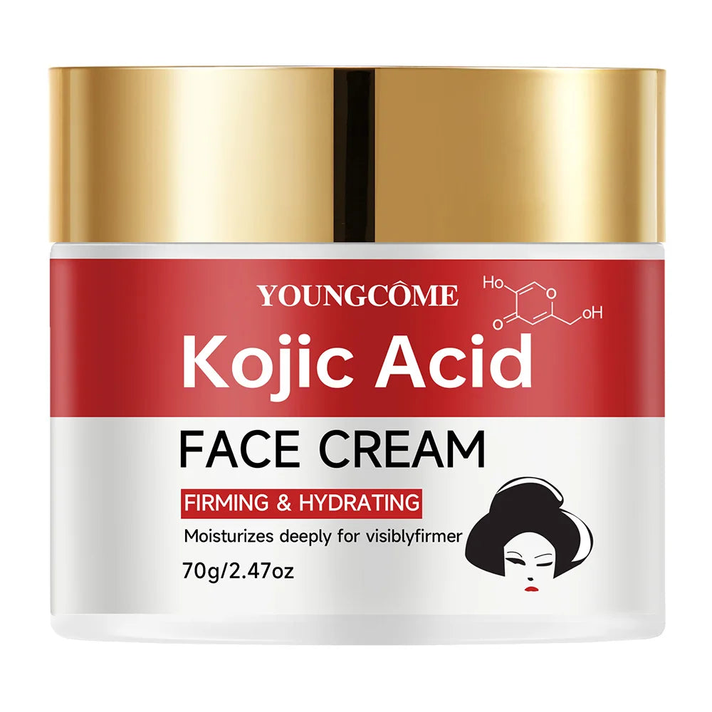 Kojic Acid Face Cream - Deep Hydration & Skin Tightening, Natural Moisturizing Formula for All Skin Types 40/70g Peaceful Pleasures Health and Wellness 70g