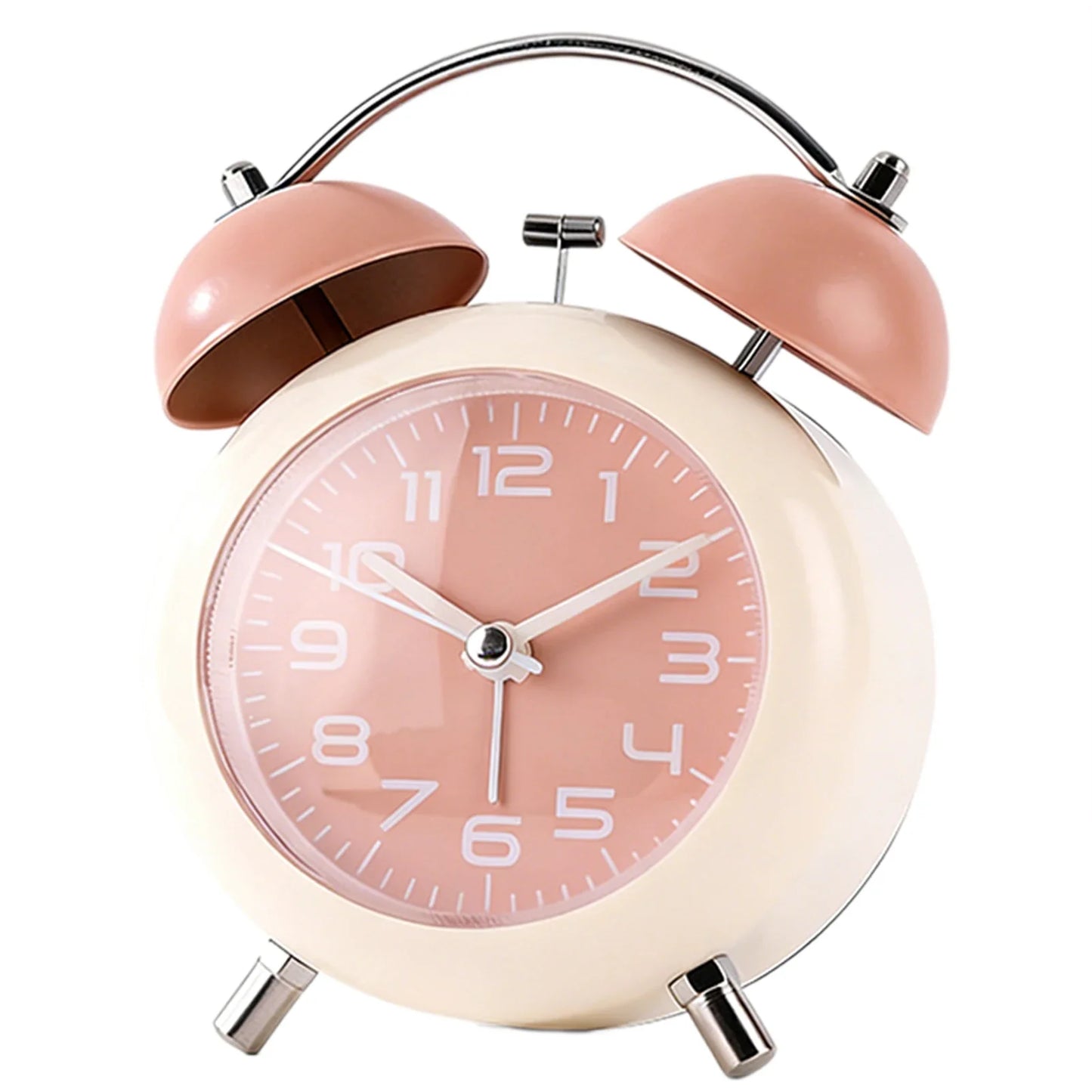 Retro Twin-Bell Alarm Clock – Silent, Loud & Night Light