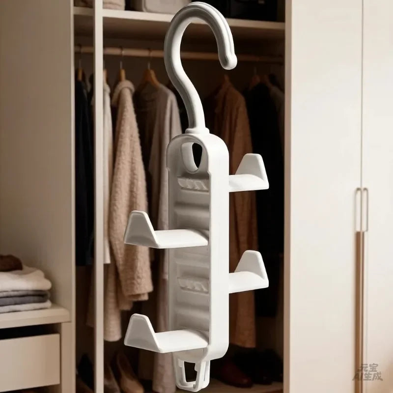 No-Drill Door Hook Rack – Multi-Row Hanging Organizer