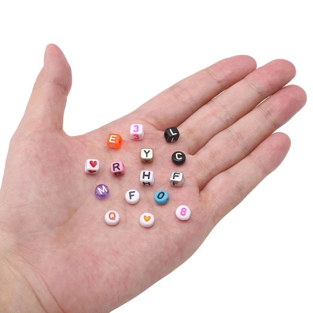 1080-Pc Acrylic Letter Bead Set | 15-Grid Box, DIY Jewelry Making