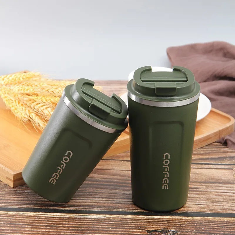 Coffee cup with temperature display, car insulation cup, 510ML travel insulation cup, suitable for hot beverages, tea, coffee, m Peaceful Pleasures Health and Wellness Basic version 1 500ml