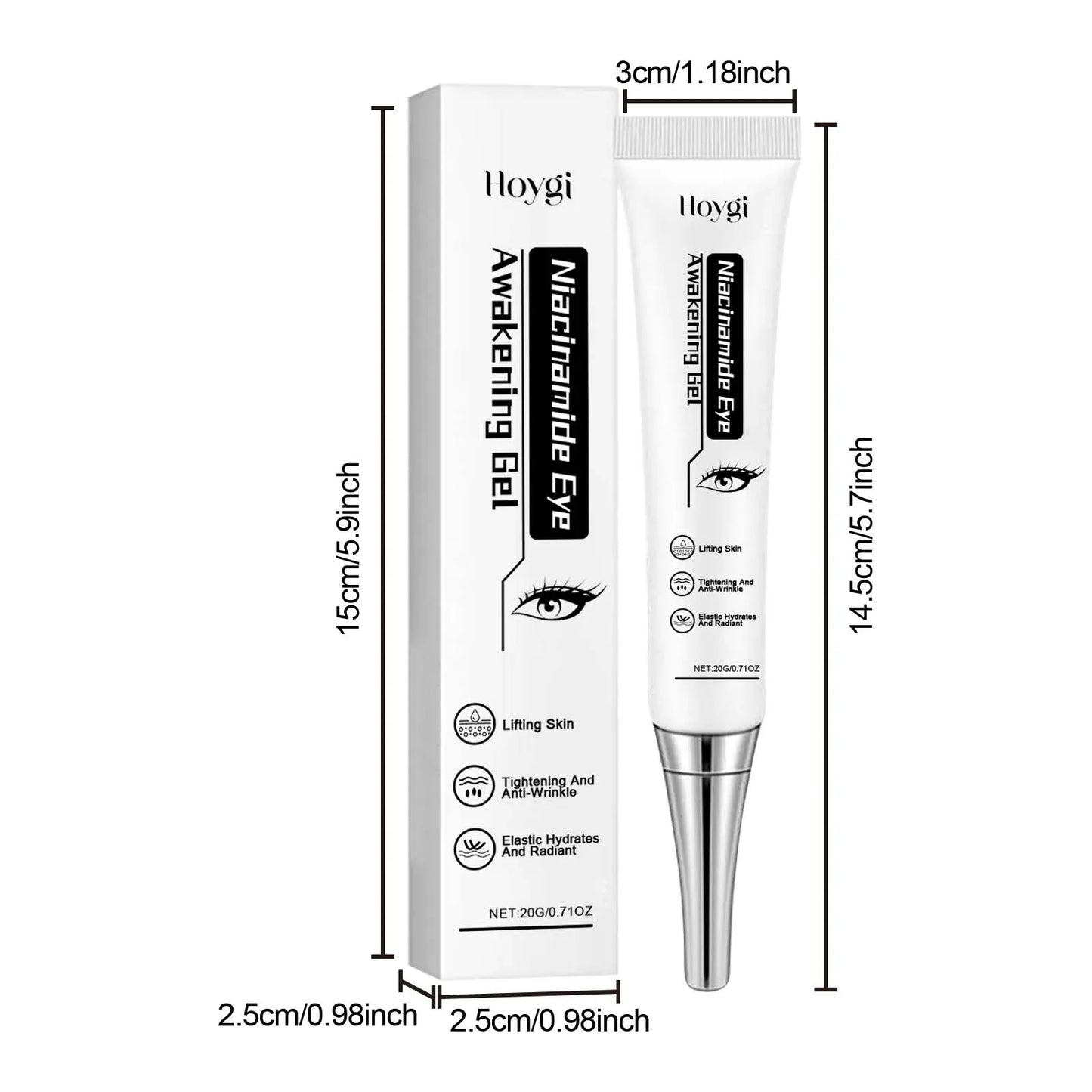 Nicotinamide Eye Cream Gel – Dark Circles & Puffiness Relief