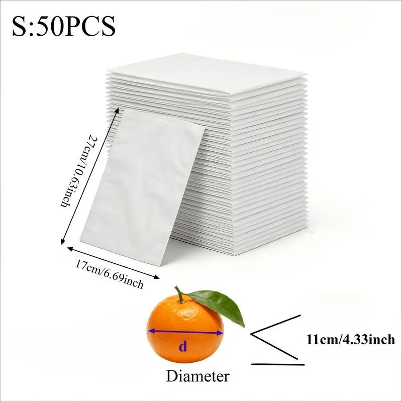 Fruit Protection Bags 50/100Pcs Mesh Drawstring Pest Bird Cover Fruit Protection Bags Peaceful Pleasures Health and Wellness 50Pcs