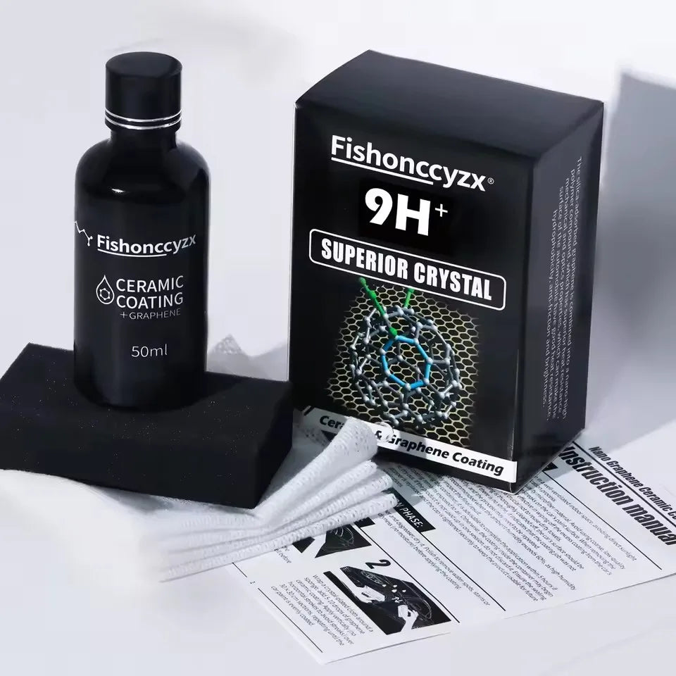 Car Graphene Ceramic Coating Automobile Oxidation Liquid Nanocoating Super Hydrophobic Glass Coating Set Polishing Liquid Peaceful Pleasures Health and Wellness