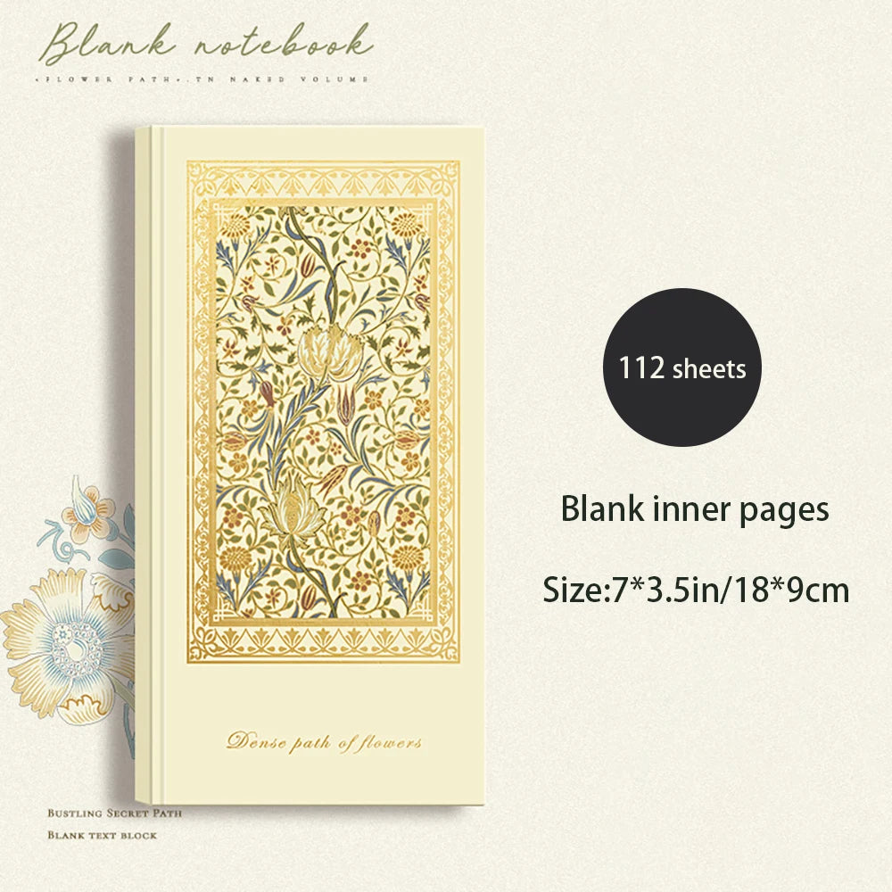 European Retro Notebook Exquisitely Illustrated Aesthetic Diary Thick