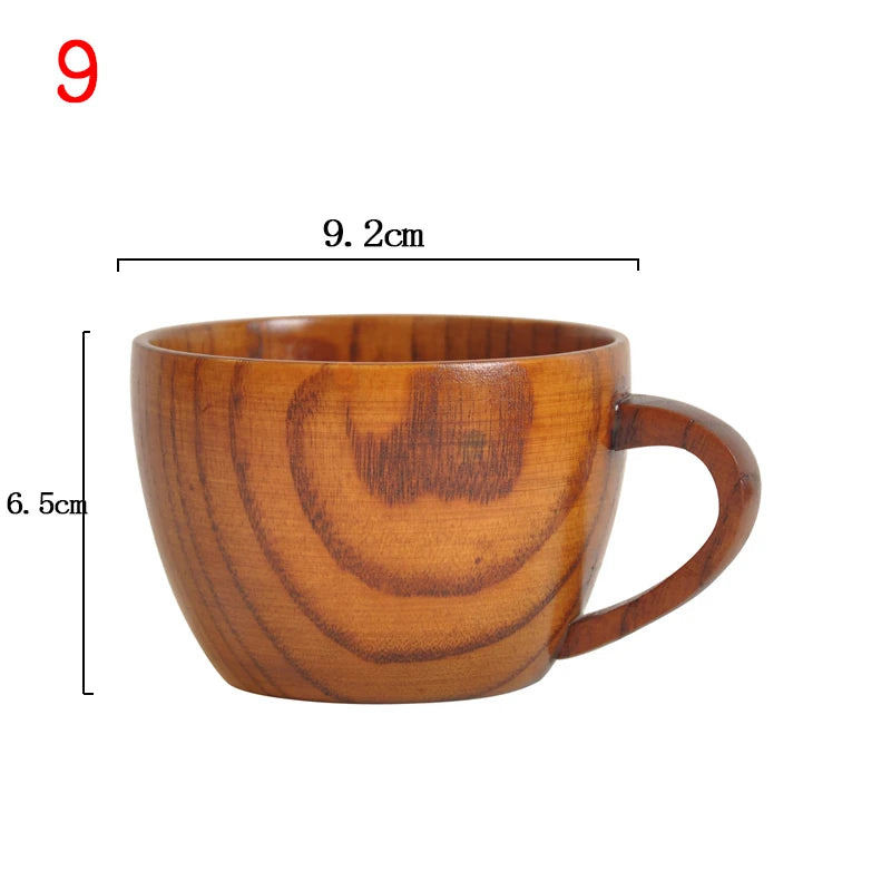 Wooden Big Belly Cups Handmade Natural Spruce Wood Cups Beer Tea Coffee Milk Water Cup Kitchen Bar Drinkware for Kitchen Peaceful Pleasures Health and Wellness 9