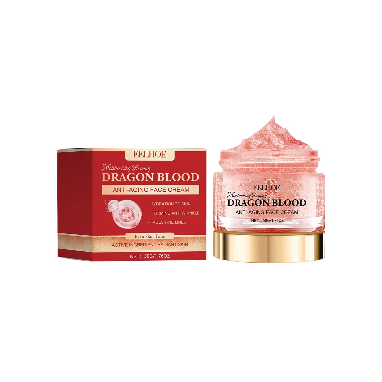 EELHOE Dragon Blood Face Cream – Hyaluronic Acid Moisturizer