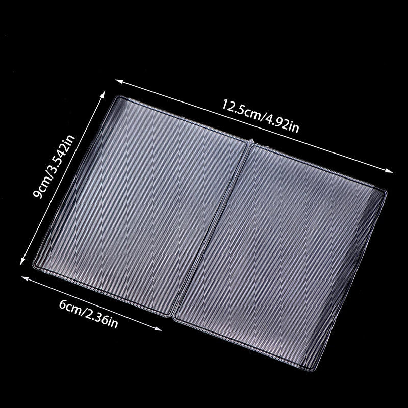 50-Pack Transparent PVC Waterproof Card Holders for ID & Credit