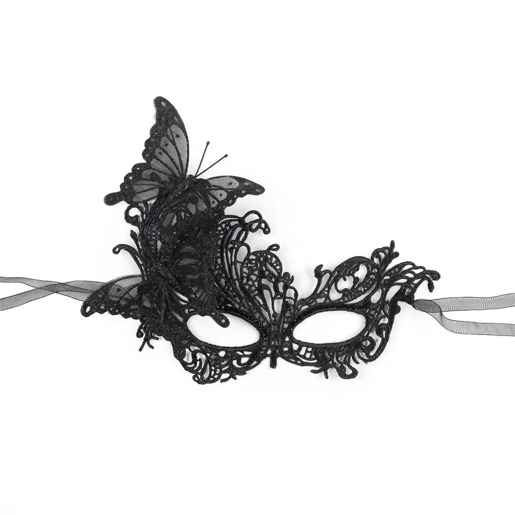 Butterfly Lace Half Face Mask | Masquerade & Cosplay