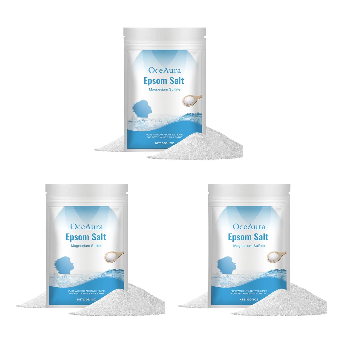 OceAura Epsom Salt Bath Soak – Muscle Relief & Skin Care