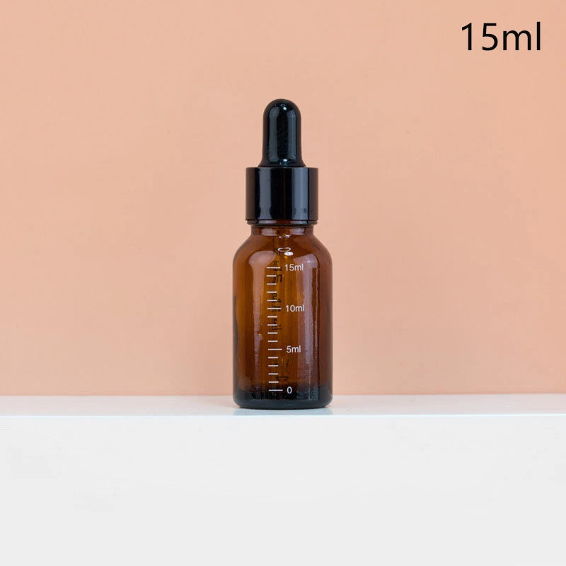 Amber Glass Dropper Bottles 5ml–100ml | Refillable & Travel