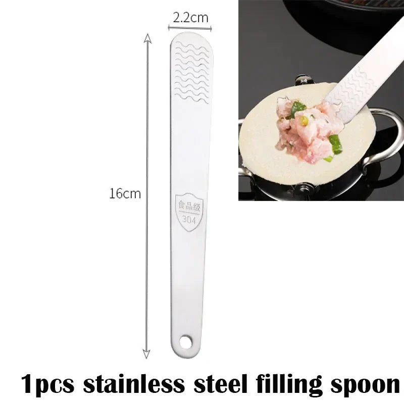 2-in-1 Dumpling Maker Kit – Wrapper Presser & Ravioli Mold