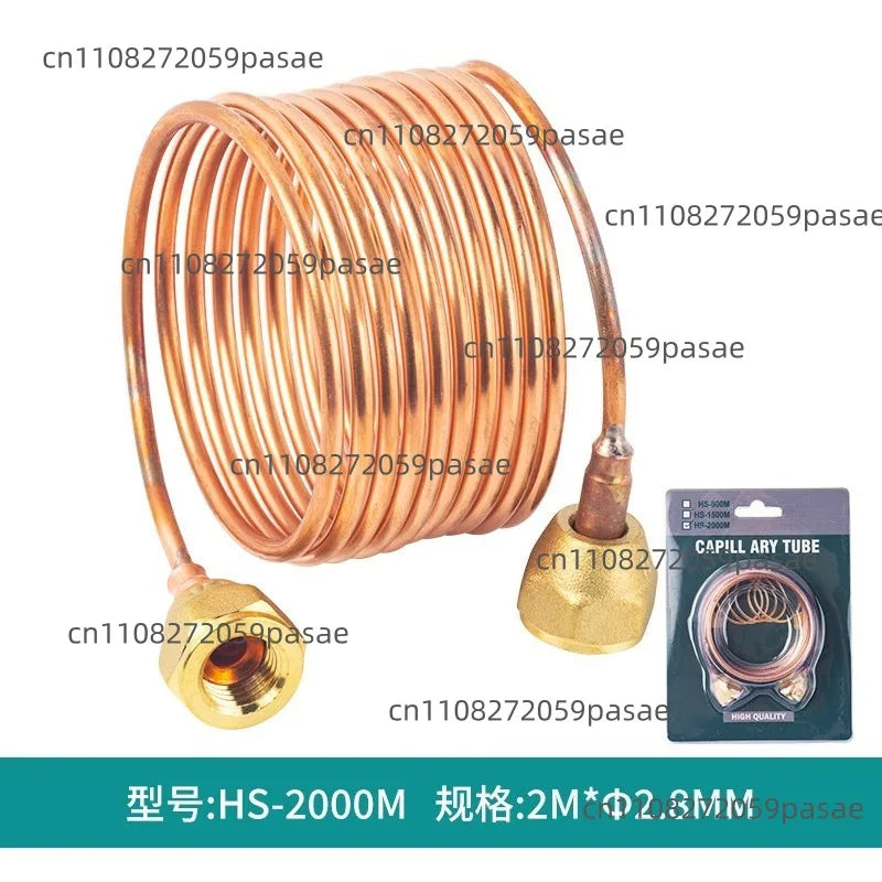 Copper Refrigerator Capillary Assembly with Nut | Refrigeration Pipeline