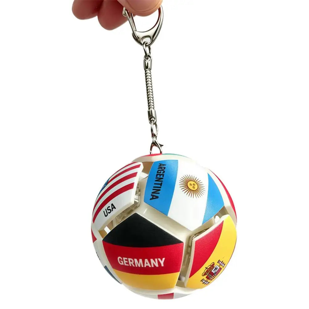 Mini Football Sensory Keychain | Squeeze Soccer Ball Fidget Toy