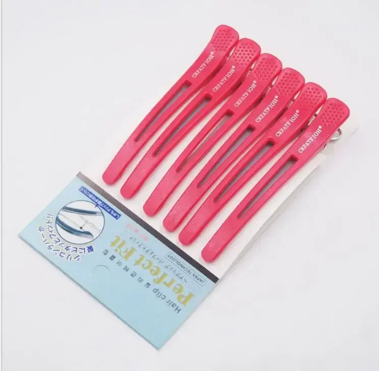 18pcs Black Holding Hair Styling Clip Flat Duck Mouth Hair Clips Pro Salon Hairdressing Cutting Hairpin Accessorie DIY Home Peaceful Pleasures Health and Wellness pink