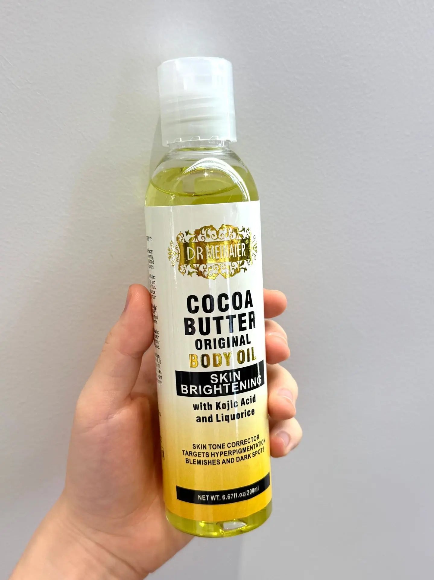 118ML Cocoa Butter Body OILlSkin care oil moisturizes and nourishes skin large capacity full body essential oil Peaceful Pleasures Health and Wellness 118mlx1 piece
