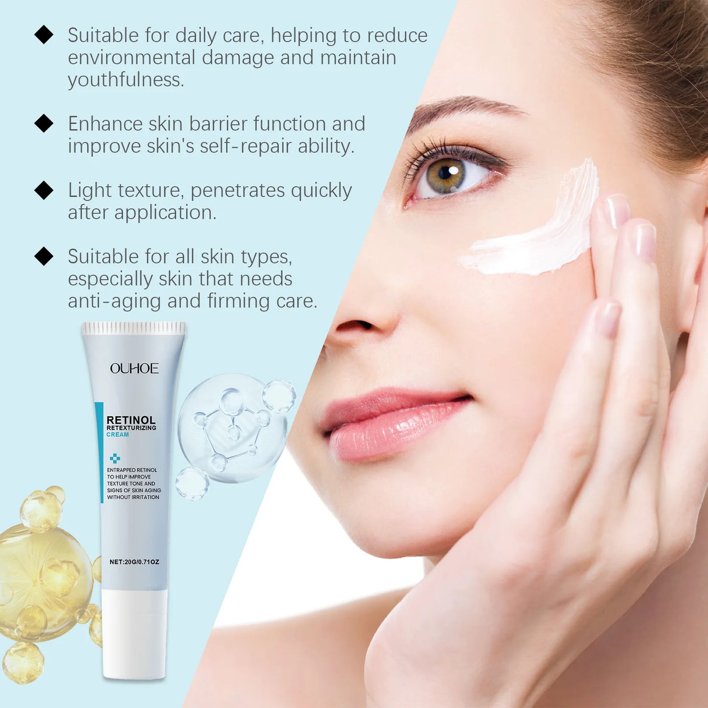 Retinol Face Cream – Anti-Wrinkle, Firming & Moisturizing 20g