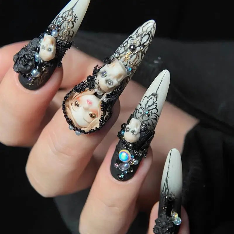 DIY Nail Art Design Kit with Armor Accessory and 3D Silicone Facial Doll Mould Peaceful Pleasures Health and Wellness