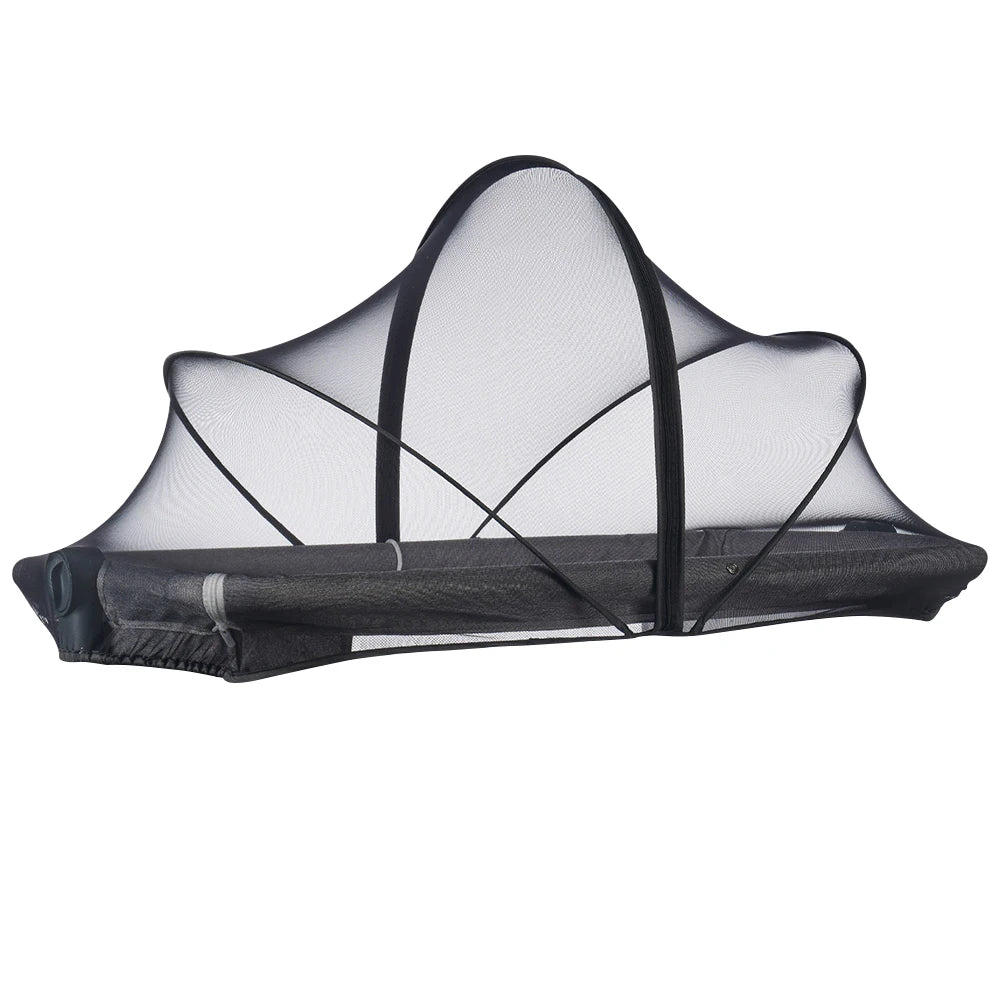 Baby Crib Mosquito Net Tent – Breathable, Foldable, Bug-Proof Peaceful Pleasures Health and Wellness black Australia