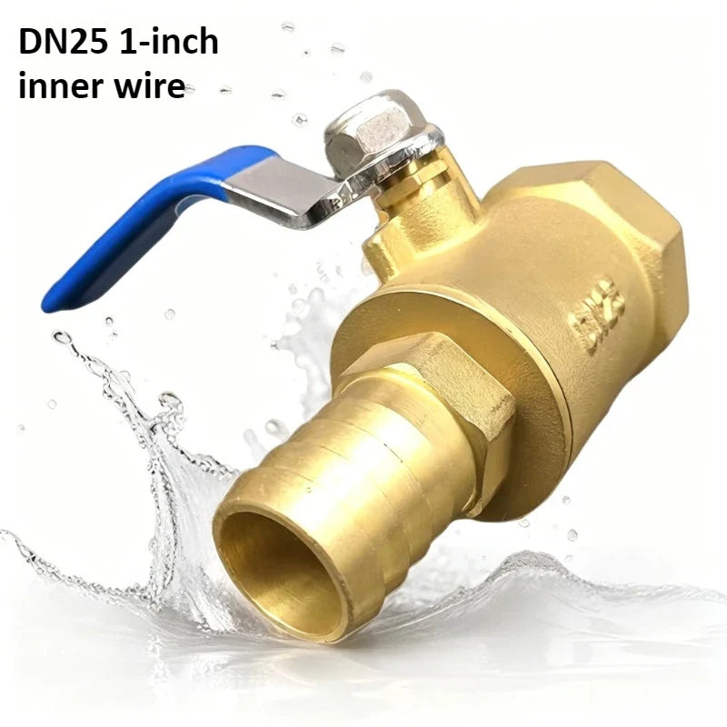 1-Inch Threaded Brass Ball Valve – Water, Gas & Oil Flow Control
