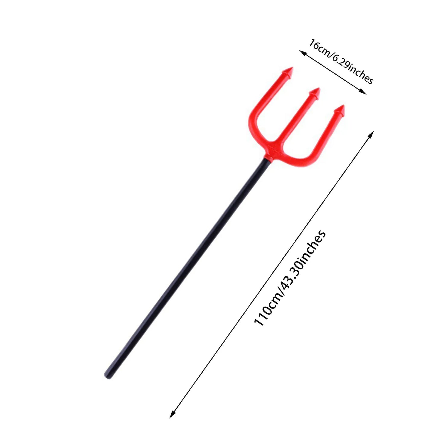 Red Devil Pitchfork Prop – Halloween Costume Accessory